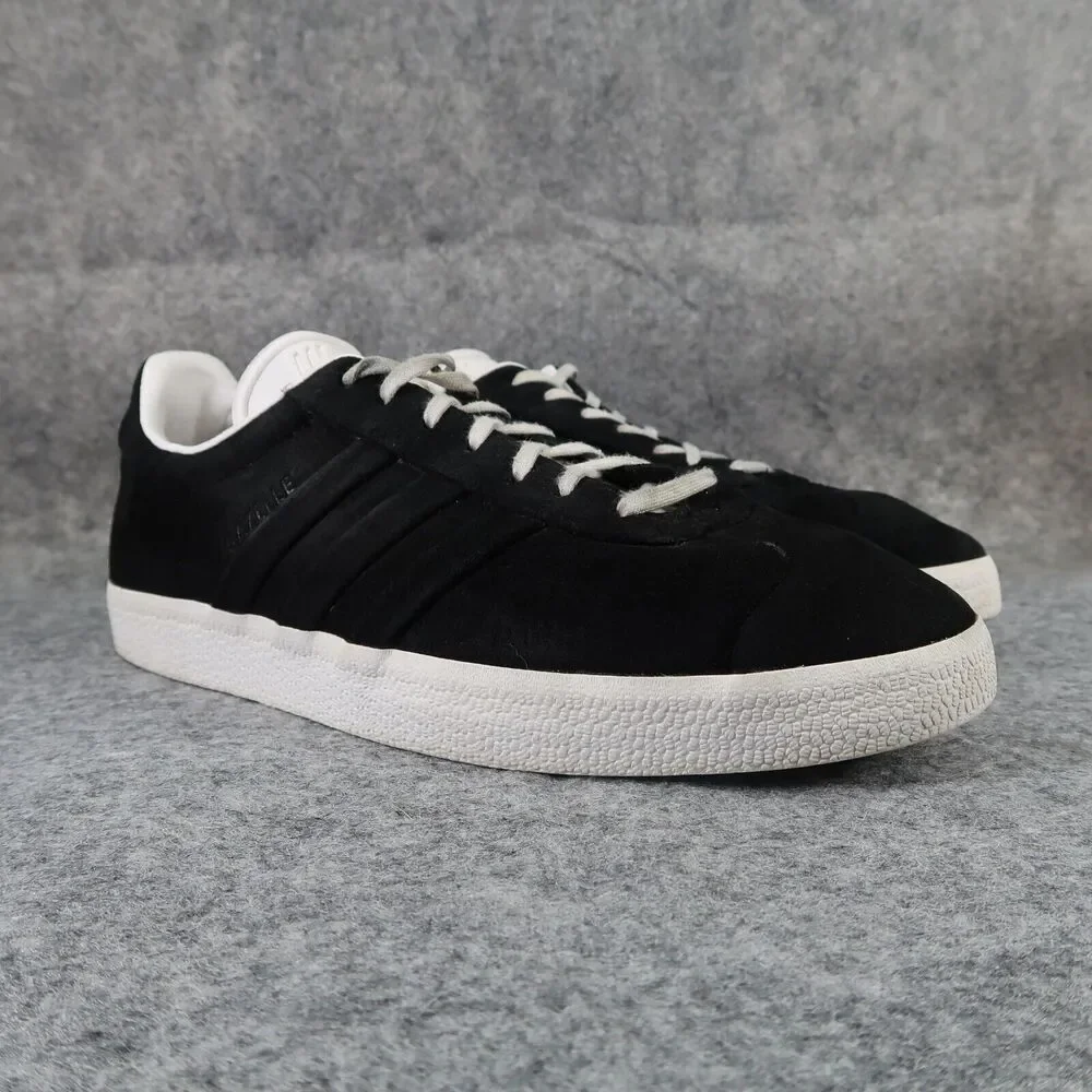 Adidas Shoes Mens 11 Sneaker Lifestyle Gazelle Leather Low Black Lace Up Classic